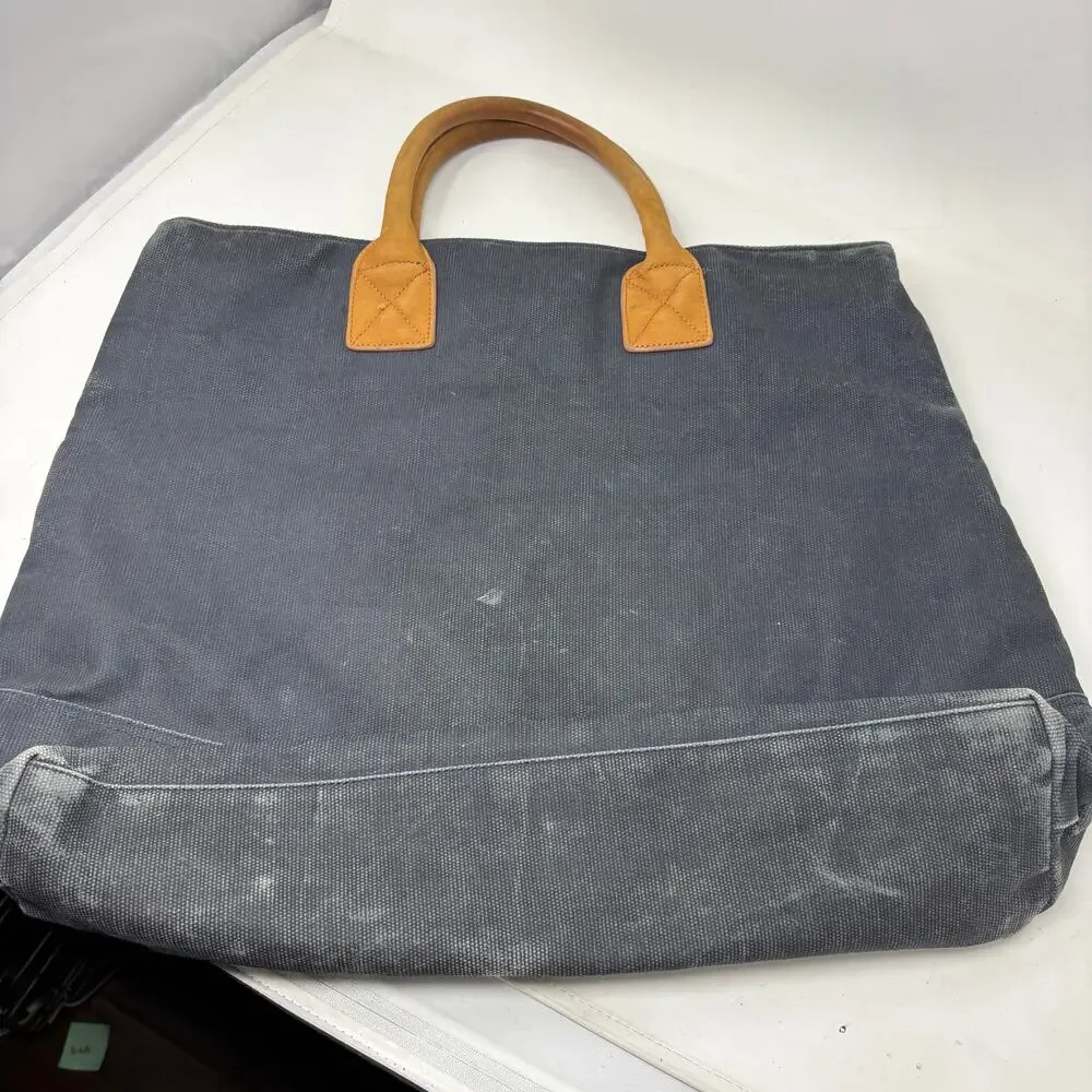 Johnnie-O Canvas Tote Bag Blue Casual Travel Beach